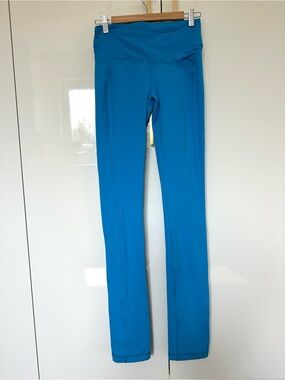 Lululemon 6 Tall Teal Blue Yoga Pants / Leggings